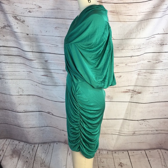 Catherine Malandrino NWT Dolman Slv Ruched Dress - Picture 2 of 11